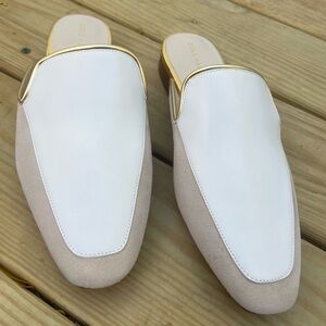 Cole Haan Pearley Suede Mule - Sesame color